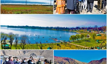 Principal Secretary H&UDD and Div Com Kashmir takes extensive tour of Manasbal lake