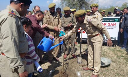 Div Com Kashmir kick starts Chinar Plantation drive under “Green J&K Drive” at Dagpora Nursery in Ganderbal