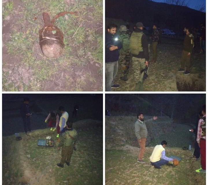 Rusted Grenade Found, Destroyed in Awura Kupwara