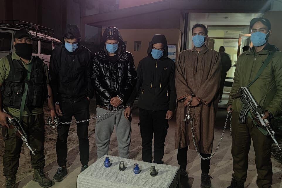 4 OGWs Arrested, As Many Grenade Recovered In Srinagar: Police
