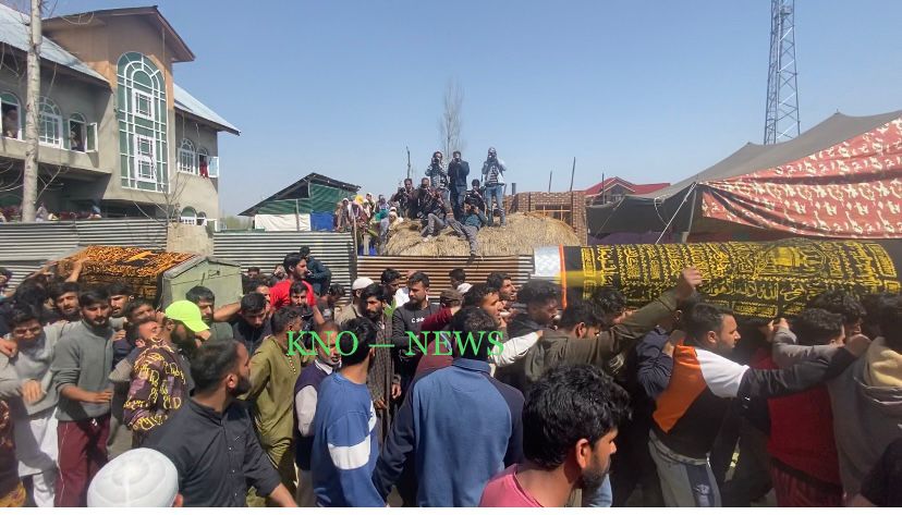 Amid tears, sobs; SPO, his brother laid to rest in Budgam