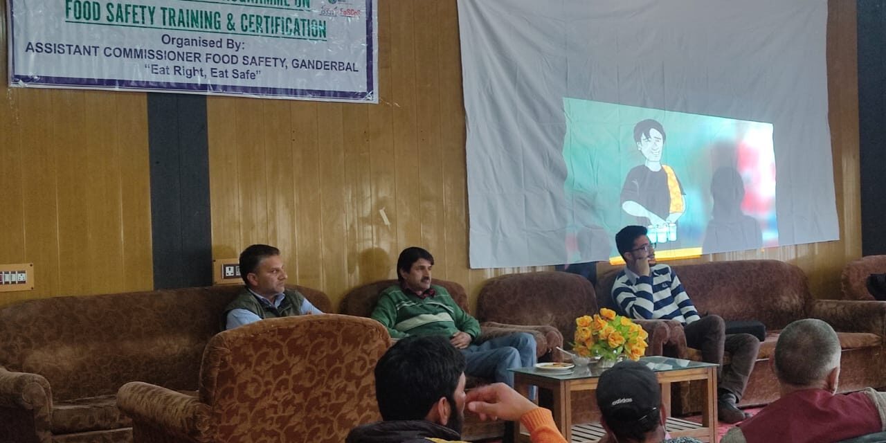 Awareness programme on Food Safety Training held at Ganderbal.