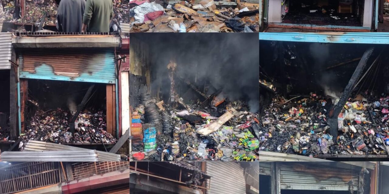 8 shops gutted in midnight blaze at Zaina Kadal