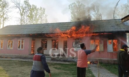 Fire Breaks Out in Government-run School in Pulwama