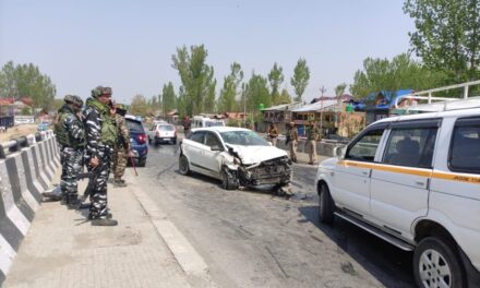 Woman among 3 injured in Qazigund road mishap