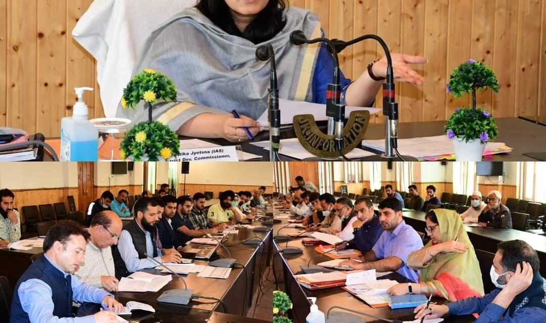 Progress on preparation of District Capex Budget 2022 – 23 discussed at Ganderbal