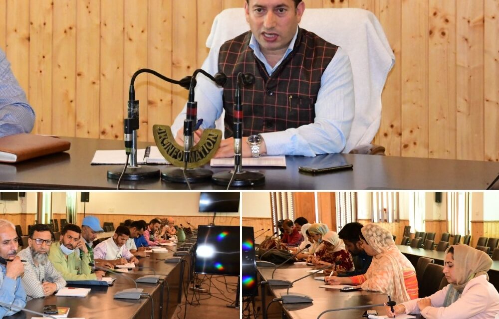 Progress of Aadhaar enrolment reviewed at Ganderbal