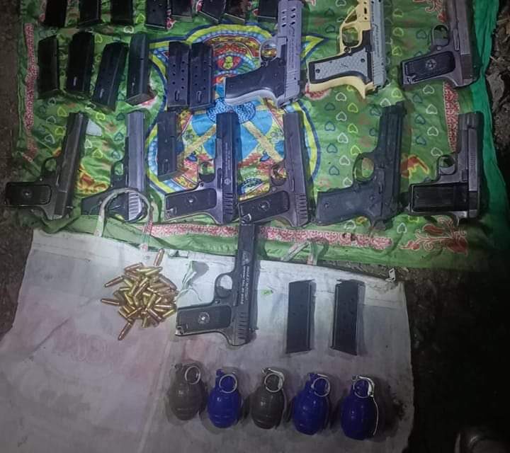 Updated: 10 pistols, 5 grenades smuggled along LoC recovered in Kupwara: Police