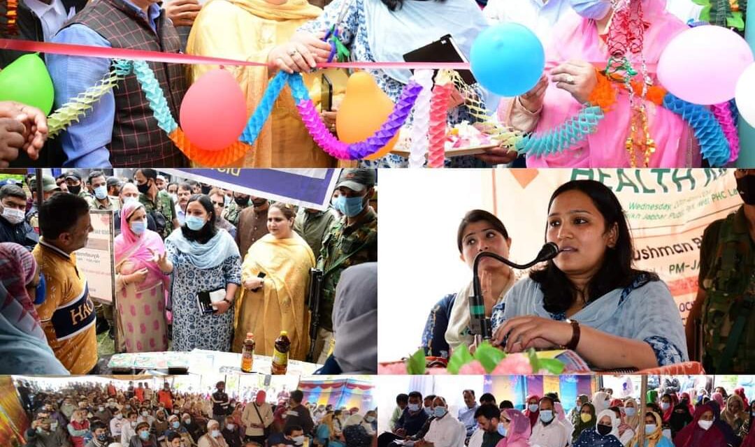 DDC Chairperson, DC inaugurate Health Mela in Lar Ganderbal;Preside over Public outreach programme