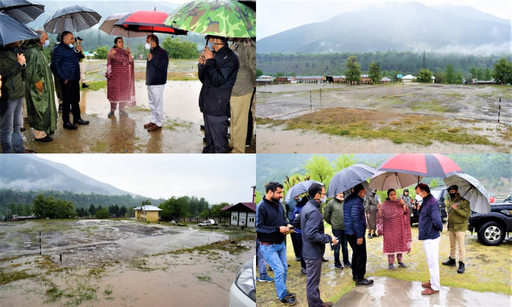 Nitishwar Kumar visits Ganderbal, inspects Yatra Transit Camps at various places in district