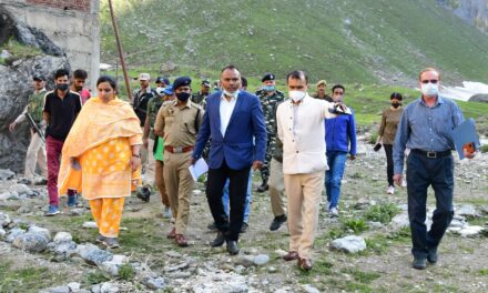 Nitishwar Kumar Visits Baltal, takes stock of Shri Amarnathji Yatra arrangements