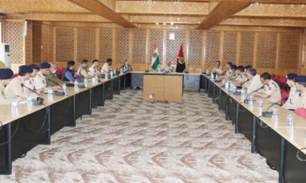 DGP, J&K chairs officers meeting; Reviews Police functioning of PHQ wings & SANJY preparations