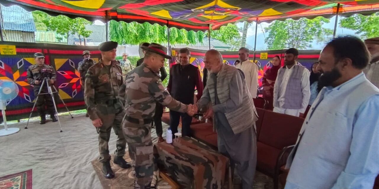 Army officials of 34 Assam Rifles interacted with Gujjar and Bakarwal leaders