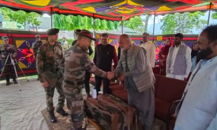 Army officials of 34 Assam Rifles interacted with Gujjar and Bakarwal leaders