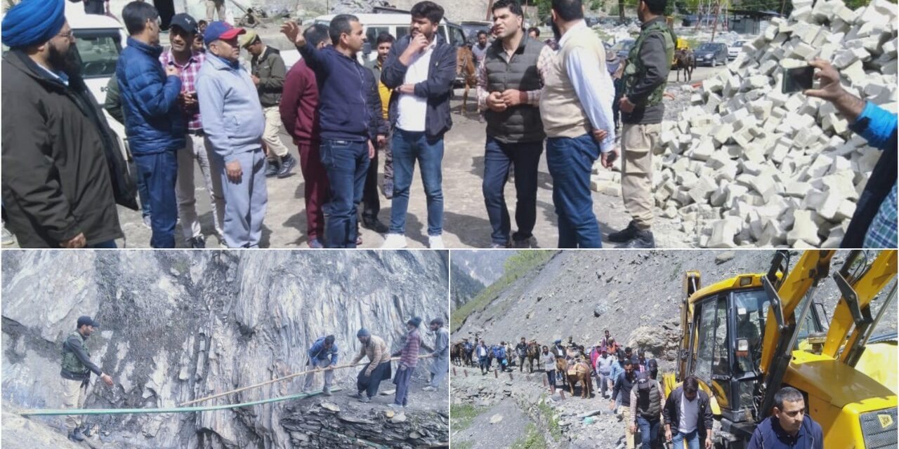 DC Ganderbal inspects preparations for Shri Amarnath Ji Yatra enroute to Holy Cave via Baltal
