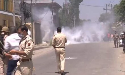 Police Was Constrained To Hurl Few Teargas Shells For ‘Safety’ Of Protesters: Officials