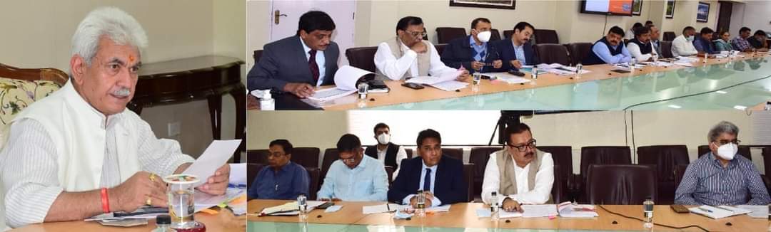 Lt Governor chairs meeting of Administrative Secretaries, DCs, SPs