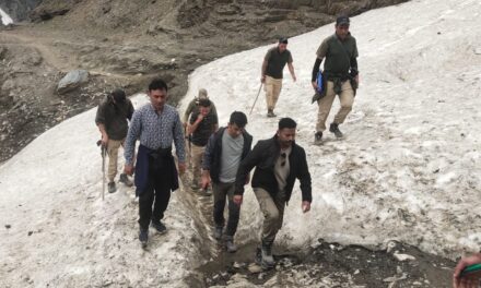 SSP Ganderbal inspected Yatra route from Baltal to Shri Amar Nath Ji Holy Cave.