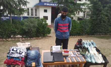 Theft case solved; stolen property recovered; one thief arrested:Police