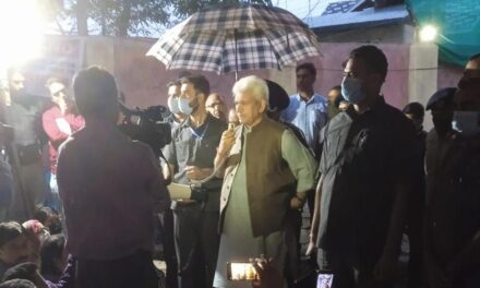 Rahul Bhat’s killing: LG Sinha reaches Pandit Colony in Budgam