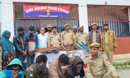 Theft of OHE copper wire: Railway police bust gang of non-local thieves
