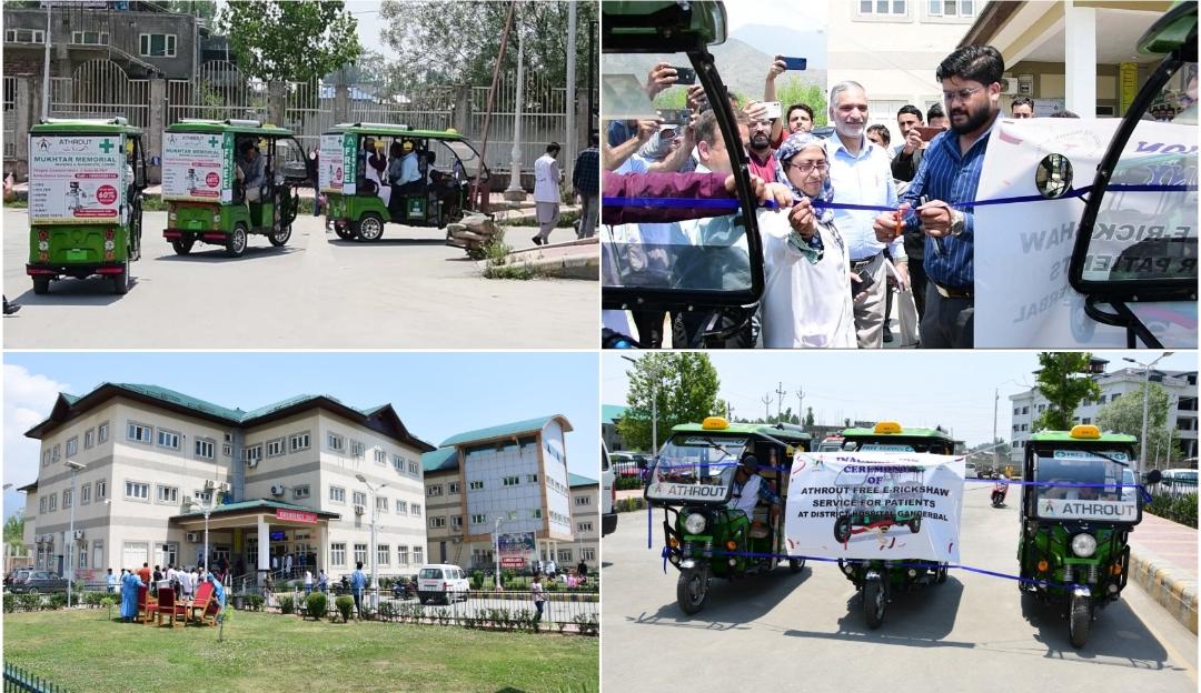 DC Ganderbal inaugurates E-rickshaw service at District Hospital Ganderbal