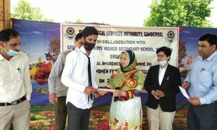DLSA Ganderbal Orgainsed Legal Awareness Programme On Protection of Women from Domestic Violence