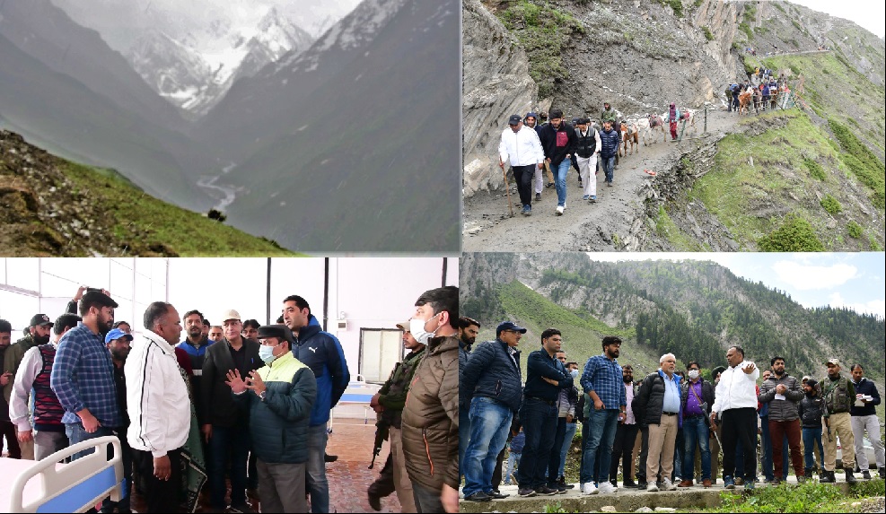 Div Com Kashmir Inspects SANJY-2022 preparedness along Baltal route