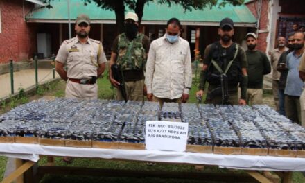 Bandipora Police Recovered 1300 Bottles of Contraband Substance COCAS-DX;Accused Arrested, Case FIR registered