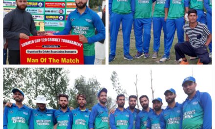 Jhelum sports defeated Green Galaxy in summer cup 2022