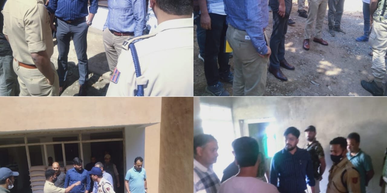 DC Ganderbal inspects progress on Transit Accommodation at Wandhama