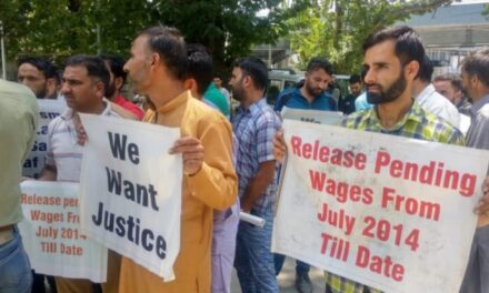 Causal laborers from Tourism Department stage protest, seeking pending wages