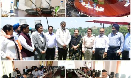 Union MOS Jal Shakti visits Ganderbal;Reviews implementation of JJM in district