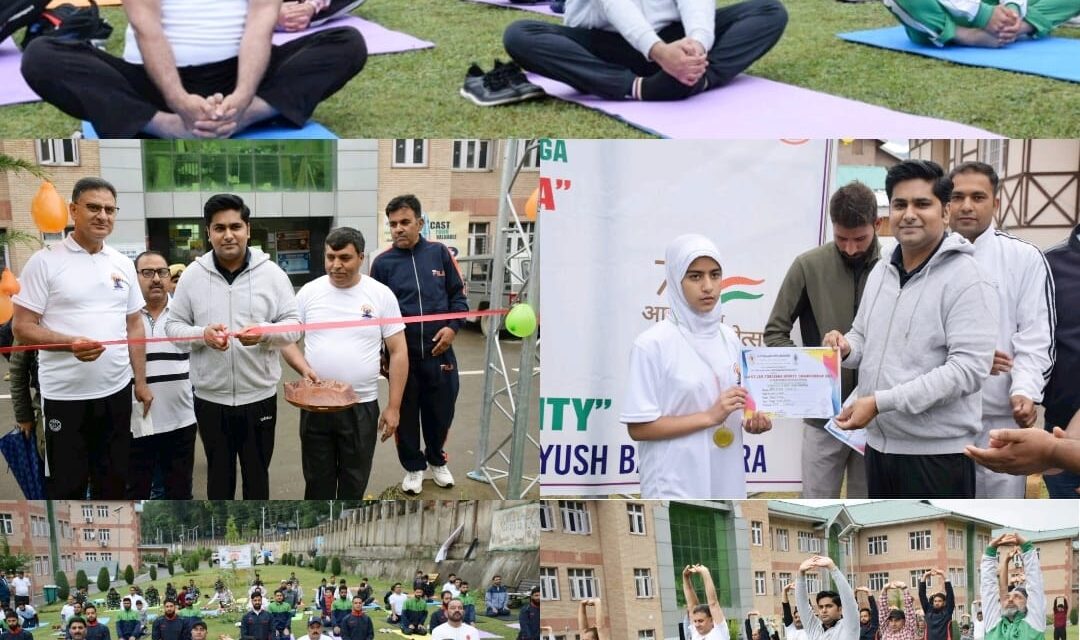 DC Bandipora leads International Yoga Day Celebration at Mini-Secretariat