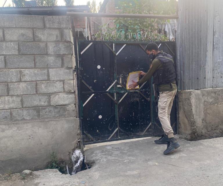 5 houses being used for militancy purpose attached in Sgr: Police;‘More such houses identified, any willful harbouring will be dealt with full force of law’