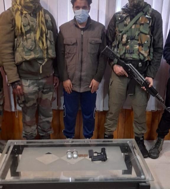 1 hybrid militant arrested at Juhama Baramulla: Police