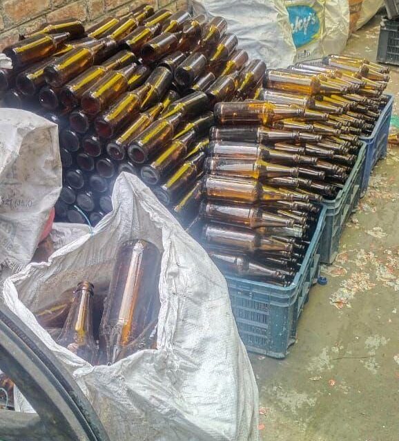 Srinagar Police along with Civil authorities sealed a factory involved in the illegal manufacture of Beer in Khunmoh