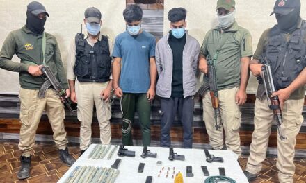 Two TRF Hybrid militants arrested in Srinagar, arms and ammunition recovered: Police