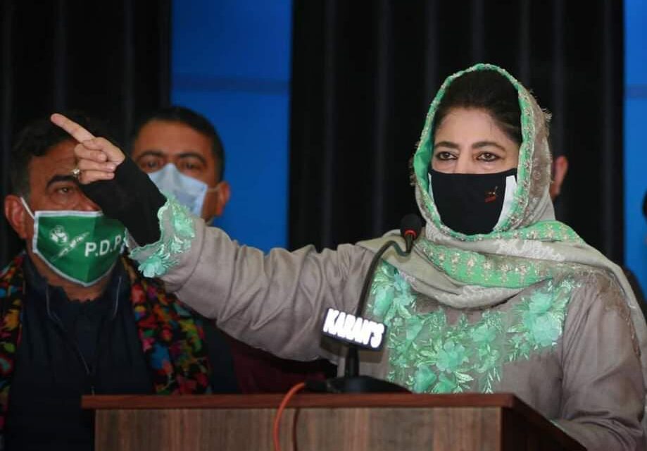 2 lives saved: Mehbooba lauds forces, families for persuading militants to surrender in J-K’s Kulgam