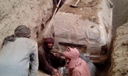 Taliban dig-up their founder Mullah Omar’s vehicle buried 21 years ago
