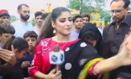 Pakistani journalist slaps boy for heckling her on camera. Viral video