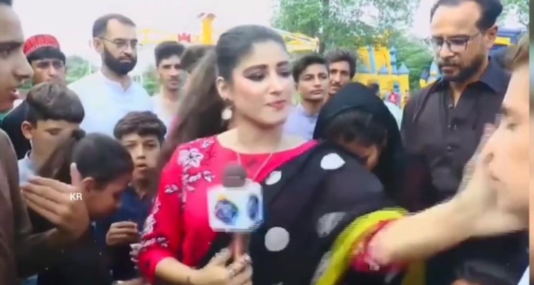 Pakistani journalist slaps boy for heckling her on camera. Viral video
