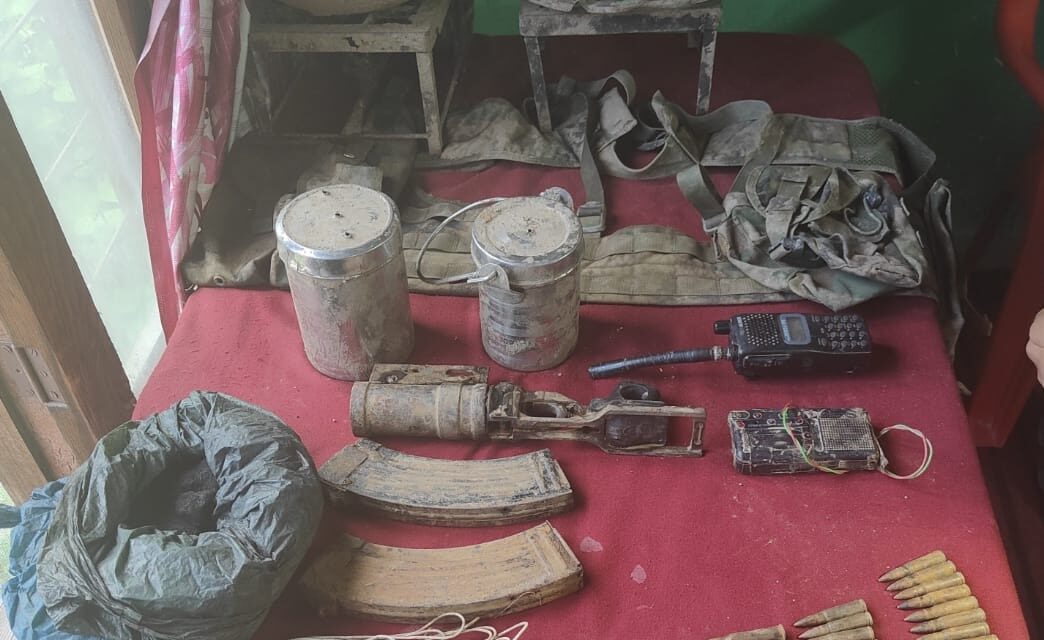 Security Forces Busted Hideout in Ramban;Huge Cache of Arms & Ammunition recovered