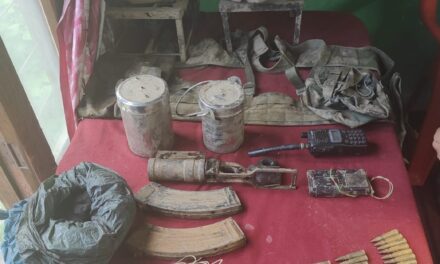 Security Forces Busted Hideout in Ramban;Huge Cache of Arms & Ammunition recovered