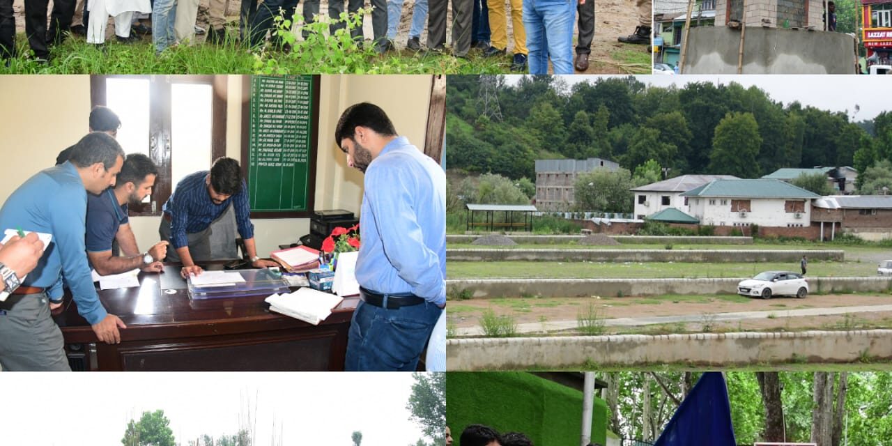 DC Ganderbal tours town; inspects various developmental works;Flags-off fleet of hoppers from Municipal Office