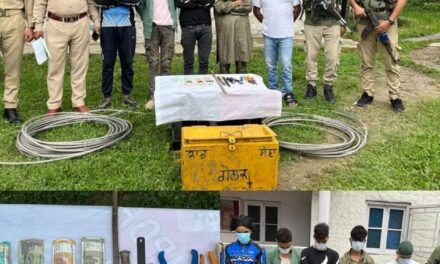 Police busts burglary gang in Awantipora; 05 arrested