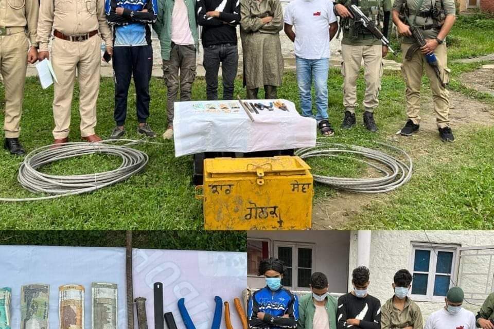 Police busts burglary gang in Awantipora; 05 arrested