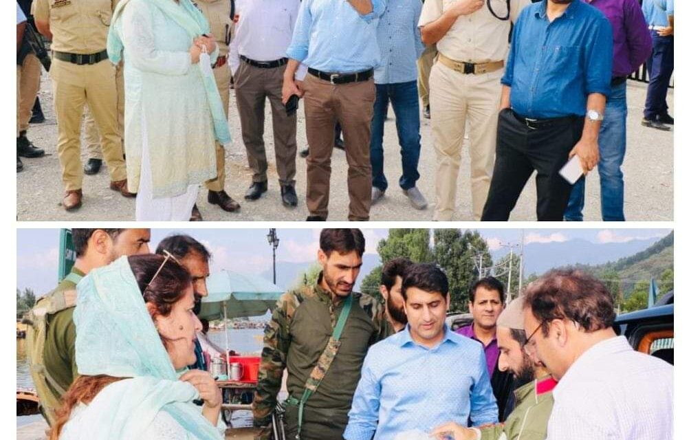 DC Srinagar makes inspection of parking sites along Dal-Boulevard Road Axis;Asks concerned departments to expand parking facility for smooth traffic movement