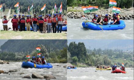 District Administration organizes River Rafting under Har Ghar Tiranga campaign