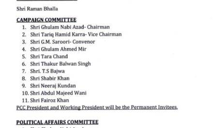 Vikar Rasool appointed new JKPCC chief